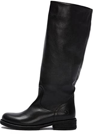 Felmini - Scarpe Donna - Innamorarsi com COOPER A712 - Stivali Biker - In Pelle Genuina - Nero - 38 EU Size