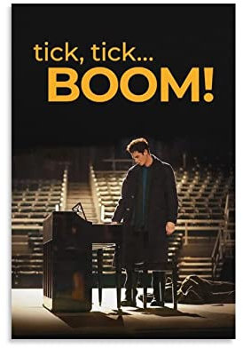 Tick, Tick... Boom! Filmposter Amerikanische Leinwand, Wandkunst, Poster, dekorativ, moderner Druck, Bild, Kunstwerke, Poster, 50 x 75 cm
