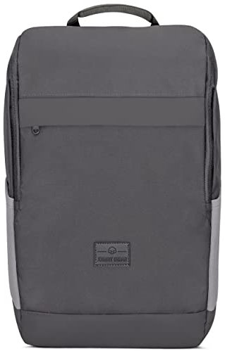 Johnny Urban Mochila Hombre y Mujer Gris - Jasper - Bolso de Día Hecho de Botellas Pet Recicladas - Mochila para Portátil de 16 Pulgadas para Trabajo y Ocio - Impermeable