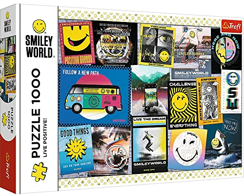 Puzzle 1000 Smiley World - Lebe positiv