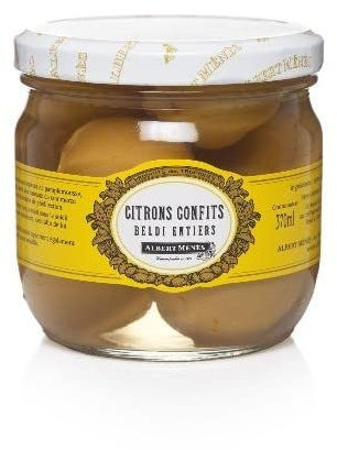 ALBERT MÉNÈS CITRONS CONFITS BELDI ENTIERS 190G, ALBERT MENES, LOT DE 2