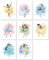 Nistio® Disney Prinzessin Ballerina Wandkunstdrucke, Prinzessin Spielzimmer Dekor, Elsa, Cinderella, Arielle, Schneewittchen, Belle, Jasmin, Prinzessin Anna, Tiana, 8 Stück, 20,3 x 25,4 cm (ungerahmt)