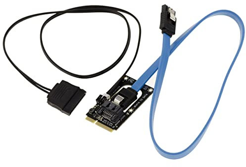 KALEA-INFORMATIQUE SATA-zu-mSATA-Adapter mit Stromversorgung für die Festplatte, um eine mSATA-SSD durch eine herkömmliche HDD zu ersetzen.