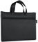 Sacoche Porte Document Homme, A4 Léger sac Zippé avec 2 Poches Imperméable à l'eau Oxford Documents sac de Rangement Bureau de Conférence sac Document Scolaire pour Organiseur de Documents Fixe (Noir)