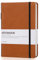 Blank Notebook - Thick Classic A5 Notebook with Pen Loop, Lined Thick Paper, 128 Pages, Brown, 8.4 x 5.7 inch, Faux Leather Cover + Bookmark + Back Pocket + Banded