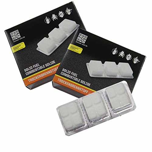 Trockenbrennstoff-Tabletten im Doppelpack ┃ Made in Germany ┃ SPARSET 24x14 g ┃ für Campingkocher zum Kochen & Erwärmen von Speisen & Getränken ┃ Camping ┃ Outdoor ┃BRENNSTOFF für Kocher