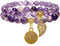 Bivei 7 Chakra Armband Echte Steine, Edelstein Armband Damen,Kristall Naturstein Yoga (Fantasie-Amethyst)