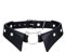 Flongo Damen Choker Leder mit Katze nieten schwarz Gothic Halsband Tattoo Kette mit collar Kragen punk krawatte PU-Leder Halskette mit Herz rock gotik Party Cosplay accessoires für Frauen Mädchen