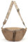 ayados XXL Damen Crossbody Bag Bauchtasche Handtasche Schultergurt Cross body bag Tasche Schultertasche Umhängetasche 22271 (Khaki)