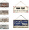 Panneaux de porte en bois personnalisés à suspendre, panneau de décoration de ferme rétro décoratif en bois, peintures en bois, décorations murales, artisanat créatif en bois (30,5 x 15,2 cm)