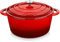 Velaze Casserole Dishes,Cast Iron Braiser With Lid, Non Stick Dutch Oven Pot,Heavy-Duty Round Cast Iron Pot, Sturdy Dutch Oven Cookware, 28.7cm/7.5L(Red)