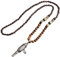 HIQIU Vintage Handgemachte Nepal Mala Perle Lange Anhänger Halskette Ethnische Horn Fisch Schmuck Böhmisches Unisex Bekleidung Zubehör (#6)