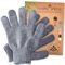 Temple Spring Peelinghandschuh, Peeling Körper Duschschwamm, Waschhandschuh Körper Sauna Zubehör, Peeling Handschuh, Duschhandschuh Badezubehör für Ingrown Hair, Luffa Handschuh – Grau XL