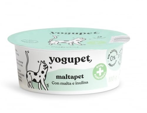Yogupet Pasteurisiertes Ergänzungsfutter für Katzen, 8 x 110 g (Malta)