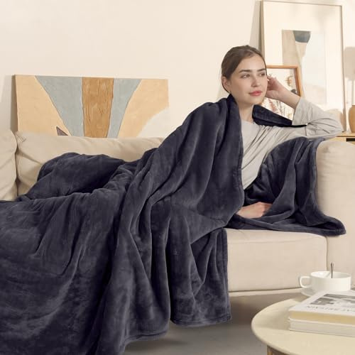 COZYTY Heated Blanket Electric Blanket Full Size, Super Soft Cozy Upgraded Flannel Heating Blanket with 6 Heating Levels & 1-10 Hours Auto Off, Fast Heating & Overheat Protection, 72 x 84, Dark Gray