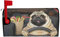 Sipeigyd Magnetische Briefkastenabdeckung, lustiger Mops, Hund, Autofahren, Briefkasten, Dekoration, Garten, Outdoor, Standardgröße 53,3 x 45,7 cm