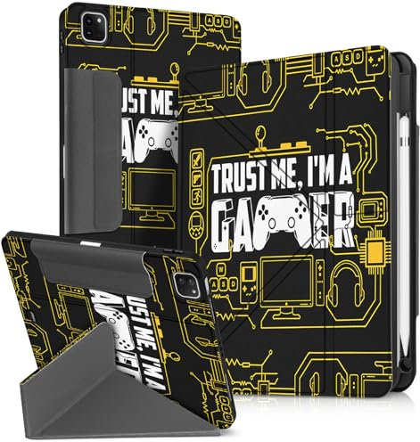 Miss Adola Schutzhülle für iPad Air 11 Zoll M3 2025 & M2 2024/Air 5. / 4. Generation 10,9 Zoll/Pro 11 Zoll Hülle – mit Stifthalter für Mädchen Jungen Frauen Männer Niedlich Cartoon Cool Anime Kawaii