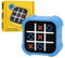 Gioco del Tic Tac Toe, Console Portatile per Puzzle 3 In 1, Gioco per Feste In Famiglia per La Crescita Educativa e Della Memoria, Giochi da Viaggio Portatili (Blu)