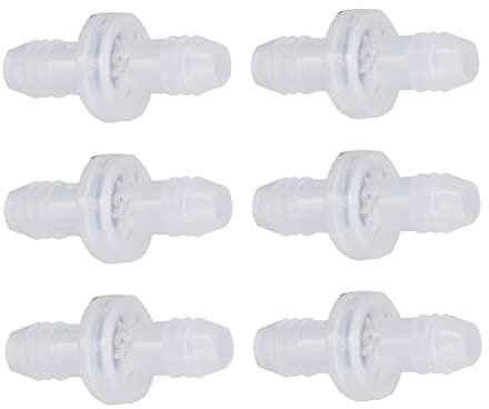 Rückschlagventil für 6-teiligen Wasserstopp, 8 Zoll Durchmesser, lebensmittelechter Kunststoff, 10 mm Rückschlagventile (CDPV6)