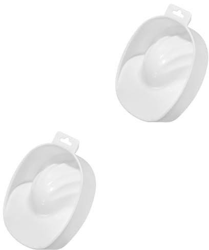 Healvian 2pcs Nail Removal Bowl Soaking Tray Manicure Bowl for Cuticle Treatment Home Use