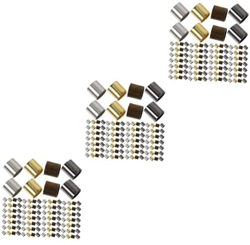 TEHAUX 9000 Pezzi Tubo Di Fissaggio Con Perline Fascino Di Perline Sciolte Artigianato Di Creazione Di Gioielli Forniture Di Acchiappasogni Forniture Fai Da Te Perline Fai Da Te Rame