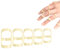 5 Stück Fingerschiene für Kleiner Finger/Mittelfinger/Zeigefinger/Ringfinger/Daumen,Mallet-Fingerschienen Arthritis,Schiene Finger,Ovale Fingerschutz für Schlegelfinge,Platzsparend Fingergelenkschutz