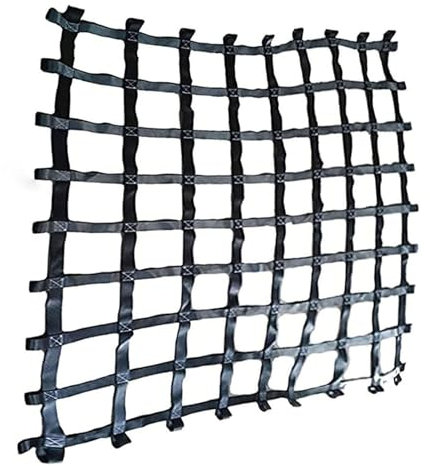 Hängendes Frachtnetz - Polyester-Hebenetze, Langlebiges Hebenetz, Schutznetz Garten, Reißfestes Seilhebenetz, Kletternetz Kinder Outdoor, Für Docks, Logistik, Bau, Last 0,3–3,5 Tonnen(3 X 3M/Mesh 20cm