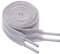 North Bund 2 pares de cordones planos para zapatillas de deporte 8mm Cordones planos de recambio para zapatillas de deporte Gris 90cm