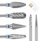 Gjinxi 6 Pack Nail Drill Bits for Acrylic Nails, 3/32 inch Professional Tungsten Carbide Nail Bits, Cuticle Efile Nails Drill Bit Grinding Heads, Electric Cuticle Drills Bit Accessories for Home Salon