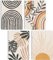 Boho Bilder Set Poster Deko Set Bilder Wanddeko Abstrakte Poster Aesthetic Bilderset Yoga Wandbilder Wohnzimmer Blumen (Boho Love, Posterset 4x A4 (21x30cm) | ohne Rahmen)