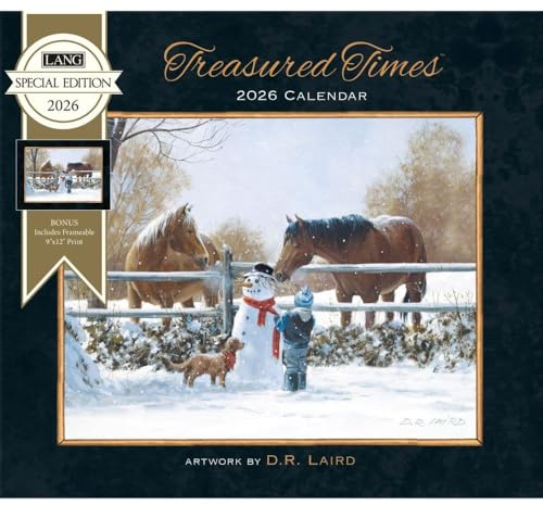 Lang Companies, Treasured Times Special Edition Wandkalender 2026, 31,8 x 35,6 cm, 12-Monatskalender mit gehefteter Bindung