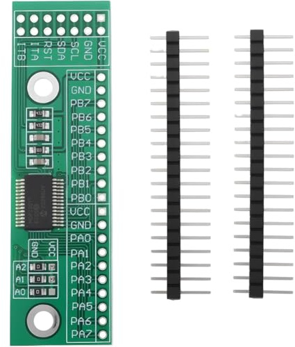 Fangxuee For Computer Game Console Compatible 16-Ch IO Expansion Pin Module Board IIC Interface MCP23017-E/Input Output