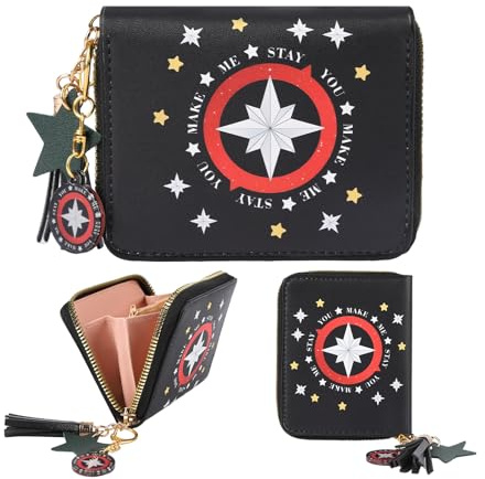 Beyitoria Stray Merch Geldbörse Damen – for K. Pop Fans | Stray Merchandise Portemonnaie (PU-Leder) mit Quaste. Ideale Stray Gifts für Alltag & Schule. Ein cooles Stray Stuff