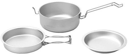 Outdoor Camping Geschirr Aluminium Töpfe und Pfannen Kompakt for Kochen Camp