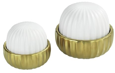 Nova Decorative Humidifier Improves the Indoor Climate in Dry Heating Air, 2-Piece Set, Rooms up to 18 m², Ceramic, 50 ml and 200 ml