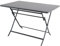 Hespéride - Table de Jardin Pliante Rectangulaire Greensboro Gris Graphite - 4 Places - Acier Traité Epoxy Traitement Antirouille Renforcé