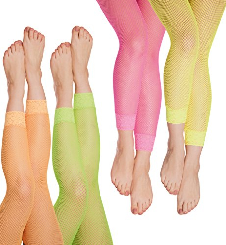 KarnevalsTeufel Netz-Leggings in verschiedenen Neon-Farben