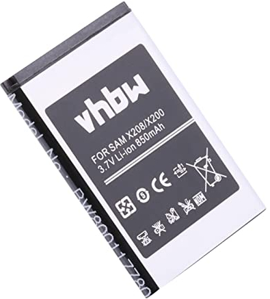vhbw batteria compatibile con Samsung SGH-M150, SGH-P910, SGH-M200, SGH-P900, SGH-M310, SGH-M620 smartphone cellulare (850mAh, 3,7V, Li-Ion)