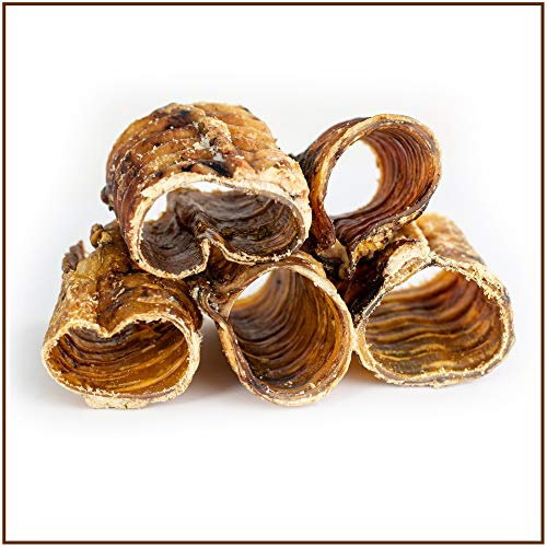 Büffelstrossen kurz 1000g - Premium Kausnack für Hunde von PrideDogs - Zahnpflege - 100% Deutsche Herstellung - geruchsneutraler Beutel - Natur Leckerli