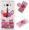 HopMore Glitzer Hülle für Samsung Galaxy J5 2016 (J510) Handyhülle Silikon 3D Flüssig Transparent Kreativ Muster Schutzhülle Durchsichtig Silikonhülle Stoßfest Gummi Slim Case Cover - Einhorn