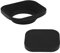Haoge 43mm Metall Rechteckig Einschrauben Sonnenblende Gegenlichtblende mit Kappe für 43mm Canon Nikon Leica Leitz Zeiss Voigtländer Fujifilm Kamera Objektiv mit 43mm Filtergewinde Schwarz