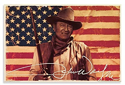 YANDING John Wayne Poster, Schauspieler, Leinwand, Kunst, Poster und Wandkunst, Kunstdruck, modernes Familienschlafzimmer, Dekoration, Poster, 20 x 30 cm