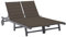 vidaXL Akazienholz Massiv Sonnenliege 2-Personen mit Auflagen Doppelliege Gartenliege Gartenmöbel Strandliege Holzliege Relaxliege Liege Grau