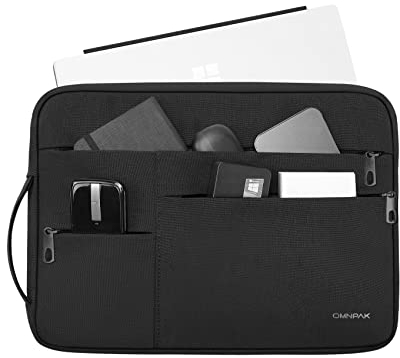 Omnpak Laptop Tasche Hülle 13-Zoll für Surface Pro 12/11/10/9/8/7/X, Laptoptasche Schutztasche mit Seitlicher Trageriemen, Wasserabweisende Laptop Tragetasche