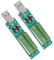 Eujgoov 2Pcs USB Load Tester, 5V 1A/2A/3A Switchable Load Resistance, Discharge Resistor, Power Bank Discharge Tester