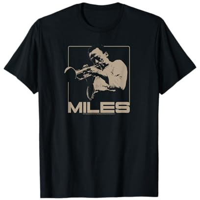 Miles Davis Einfarbig Braun T-Shirt