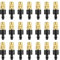 Kalolary 30 Piezas Latón Boquilla de Atomización de Cobre Ajustable Pulverizador Riego por Goteo 4/7 mm Microaspersor Atomización Equipo Riego Refrigeración Jardín para Césped, Verduras, Invernadero