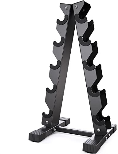 AKYEN A-Frame Dumbbell Rack Stand Only, Weight Rack for Dumbbells Compact Home Gym Space Saver, 480LBS Weight Capacity