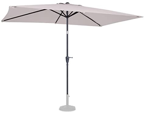 VONROC Sombrilla Premium Rapallo 200x300cm Beige - Inclinable con Protección UV 50+ para Terraza o Balcón