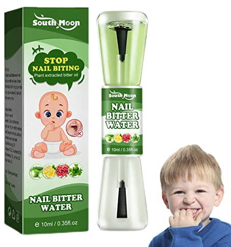 Stop Nägelkauen Für Kinder, Daumenlutschen Stop Nails Polish, No Bite Nagellack - Bitterer Geschmack | Natürlicher Anti-Nagelkaus-Nagellack Verhindert Daumenlutschen, Stoppt Das Nägelkauen, 10ml